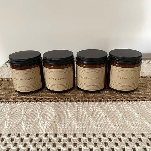 Mltd Candle Company Other - Mltd Candle Company.Mini Candle Set Autumn Apple Cider Pumpkin Spice Hocus Pocus